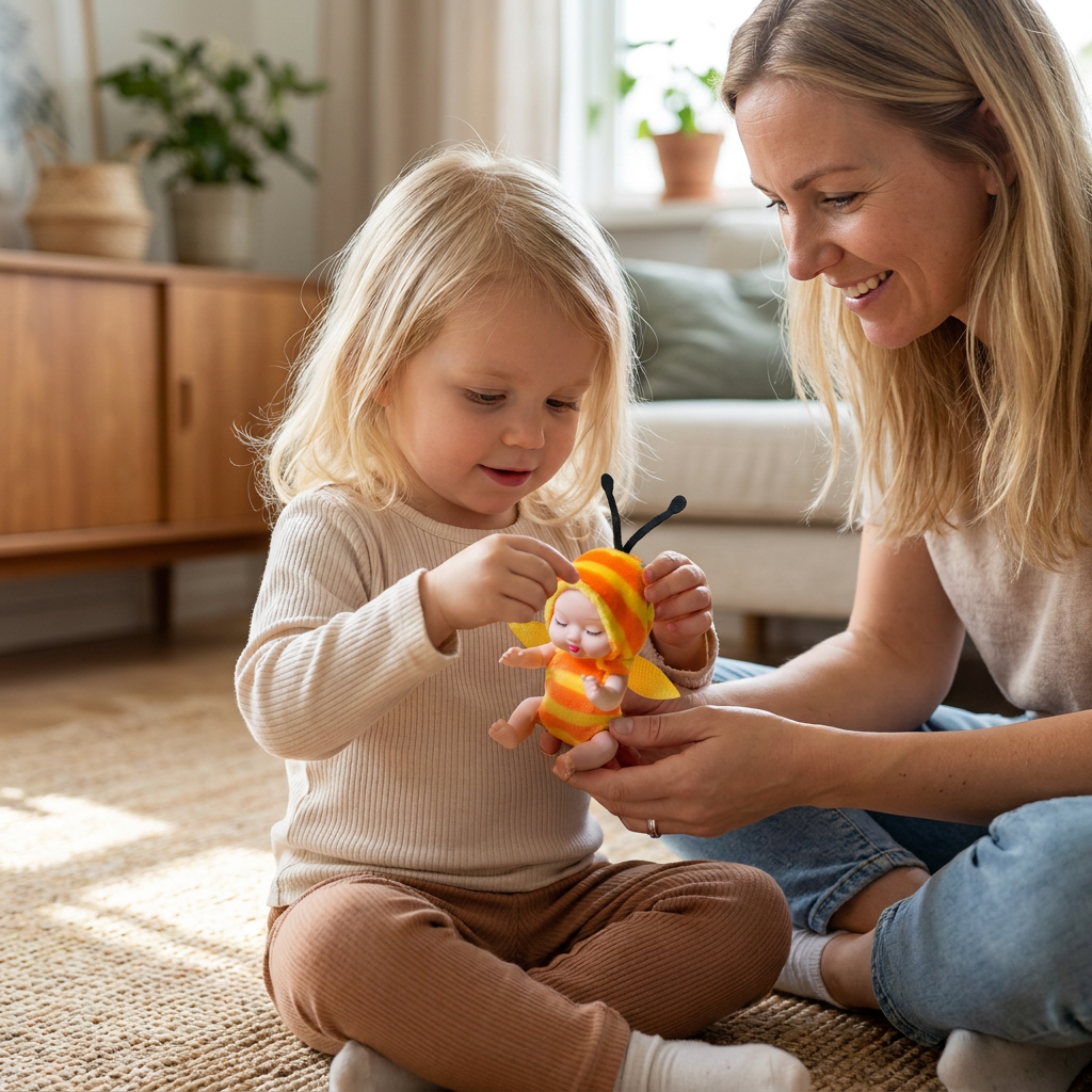 Utklädningsset med små feprinsessdockor