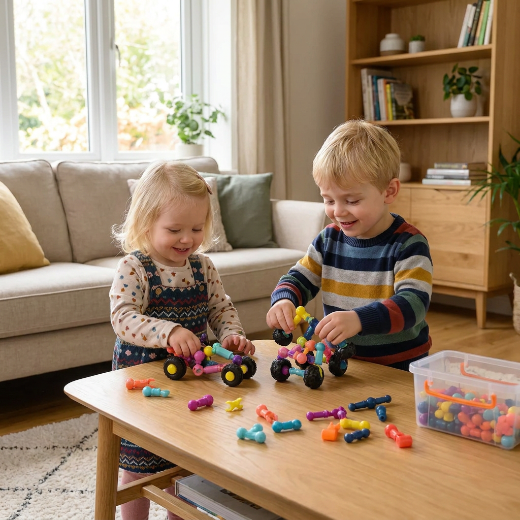 Pedagogiskt DIY-byggset med rörliga leder