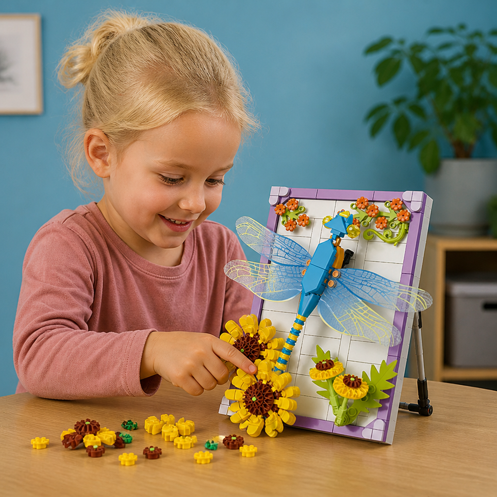 DIY-byggsats med 3D-naturmotiv – Blommor och Insekter