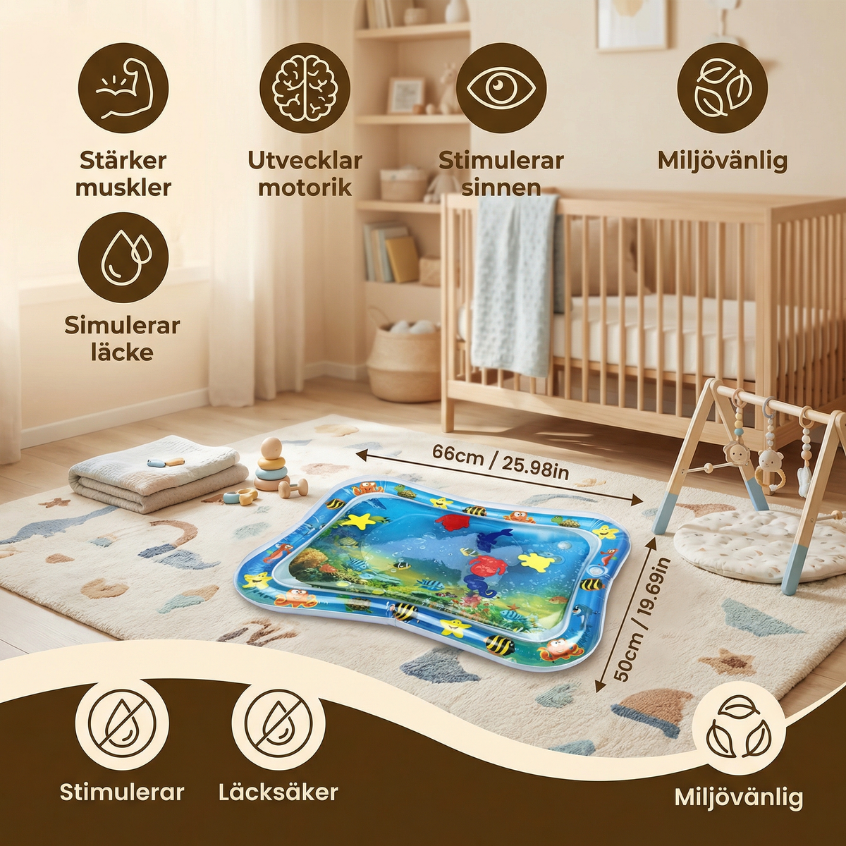 Vattenmatta – Magträning för barn