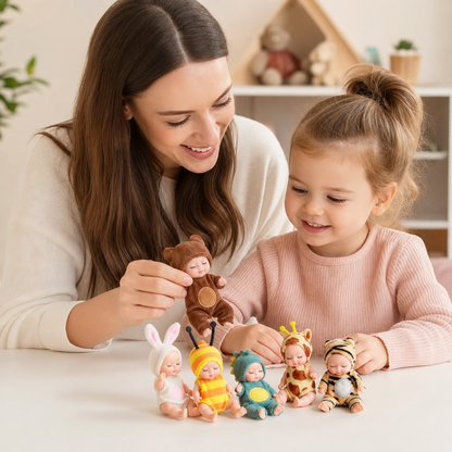 Utklädningsset med små feprinsessdockor