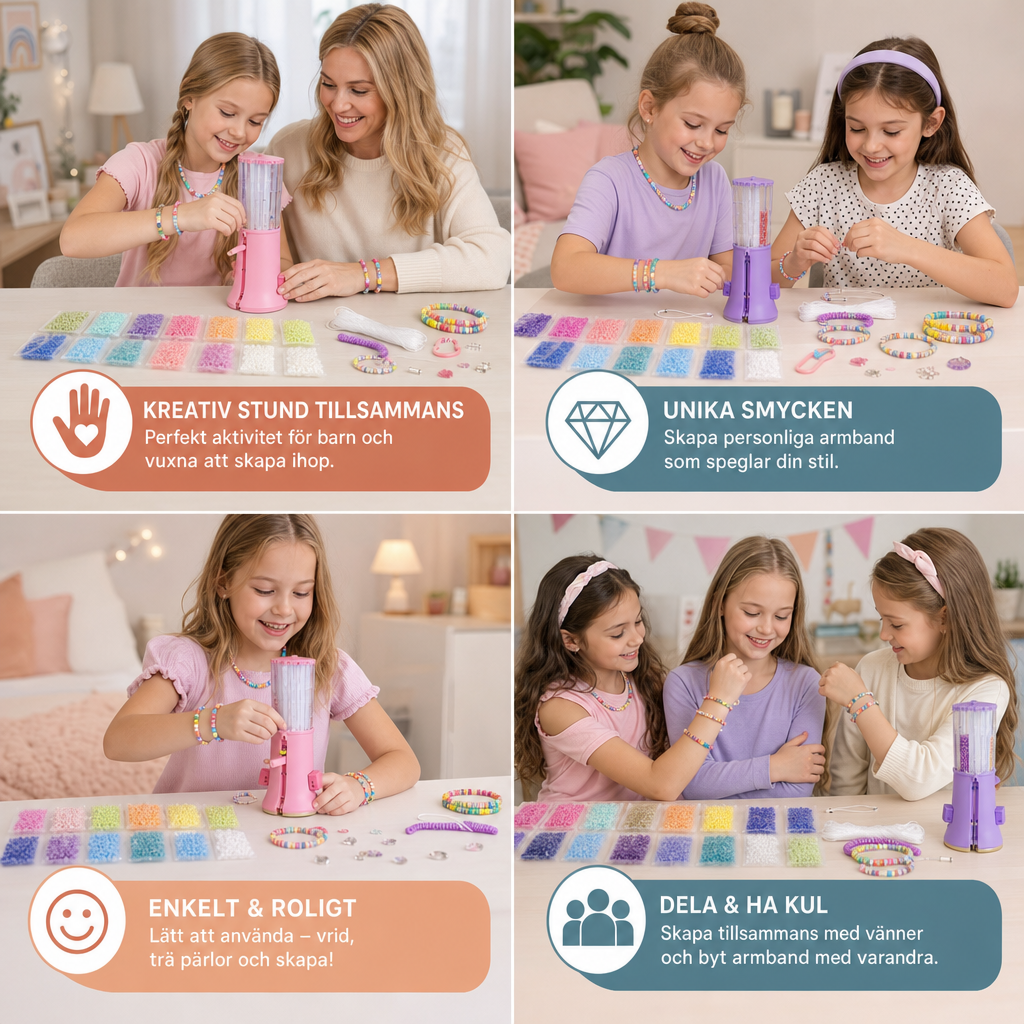 DIY-kit för pärlarmband för barn