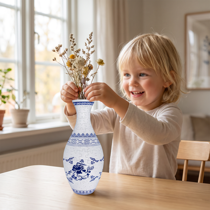 DIY 3D-pusselblomvas