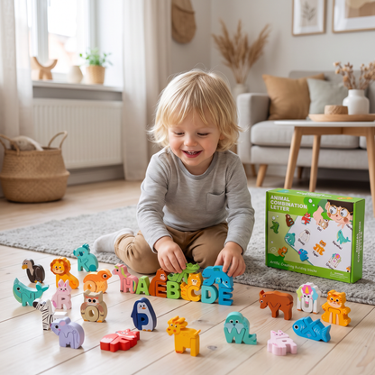 52-delars Montessori 3D-alfabetbyggklossset