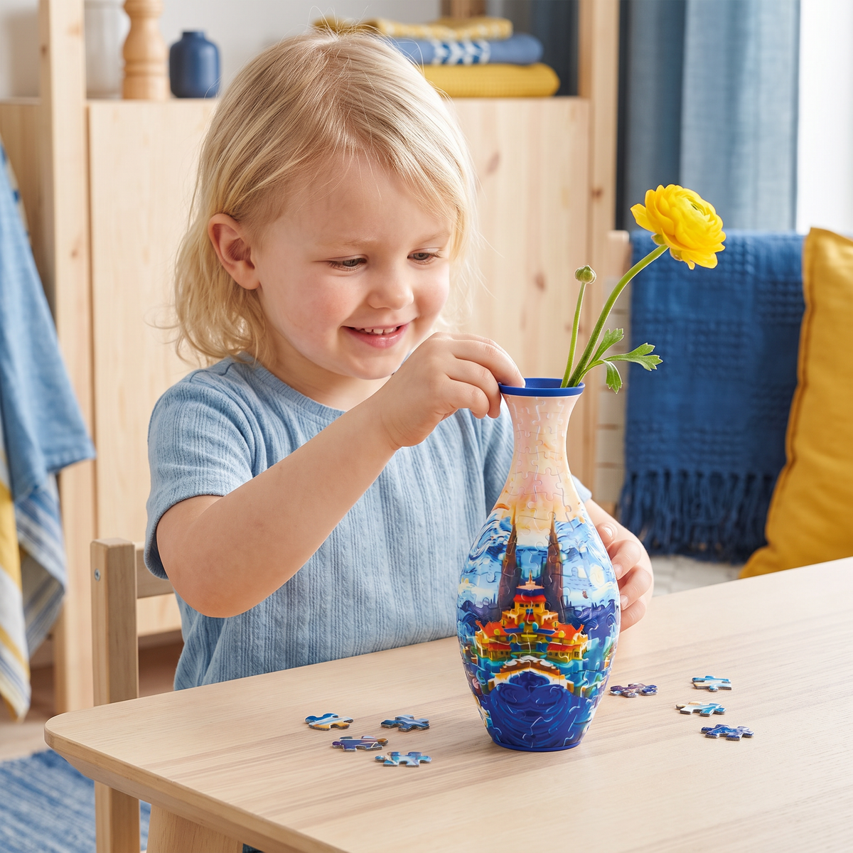 DIY 3D-pusselblomvas