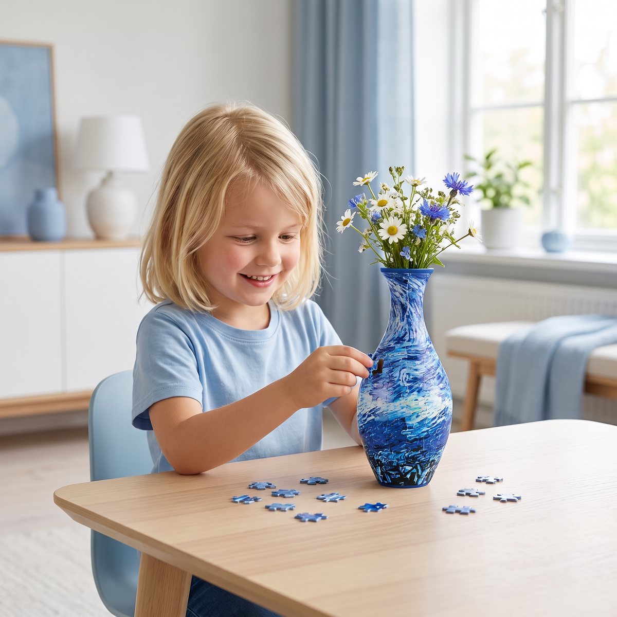 DIY 3D-pusselblomvas