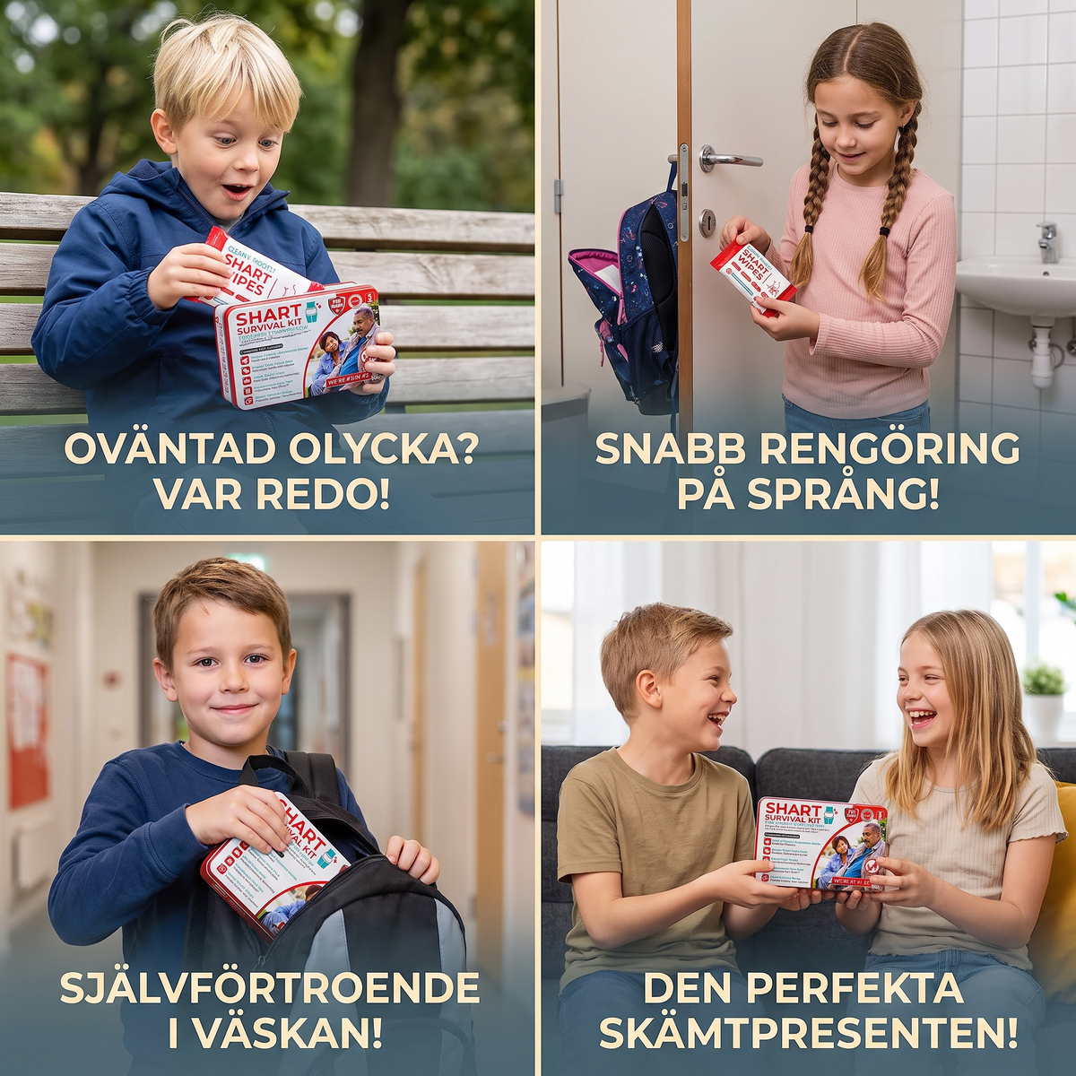 Roligt ”Shart Survival Kit” – det ultimata pranks presentsetet med bajstema