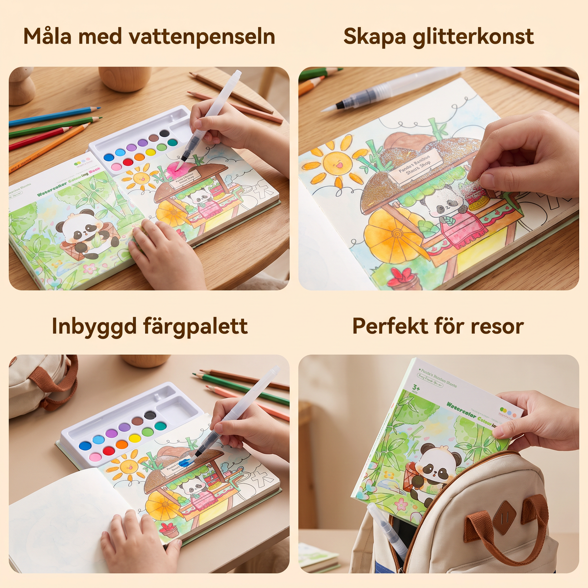 Allt-i-ett Akvarellmålarbok