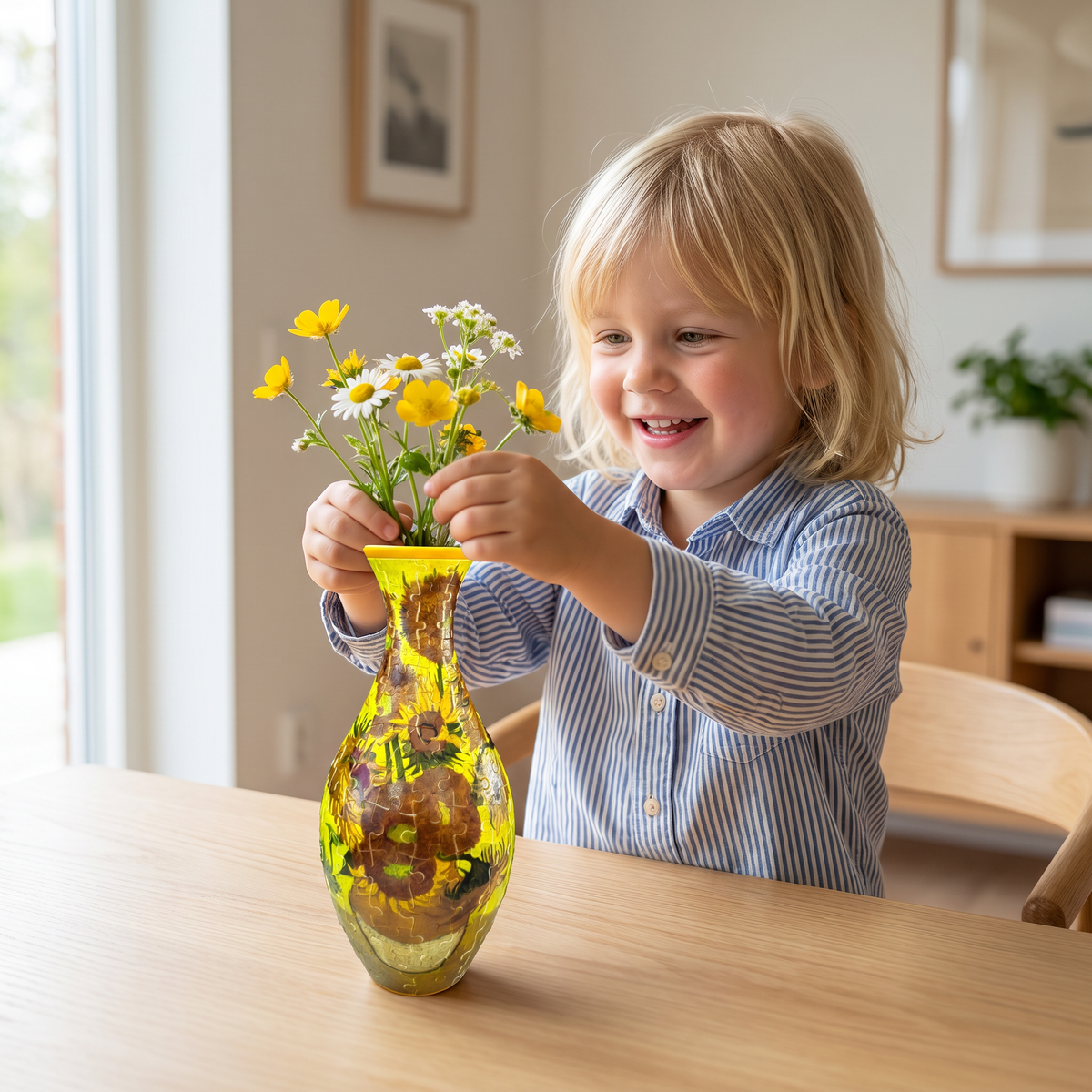 DIY 3D-pusselblomvas