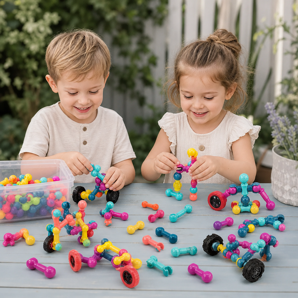 Pedagogiskt DIY-byggset med rörliga leder
