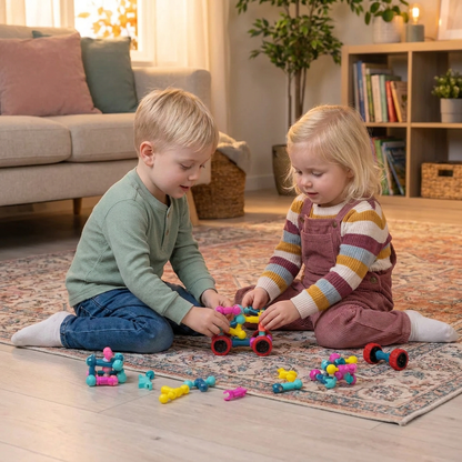 Pedagogiskt DIY-byggset med rörliga leder