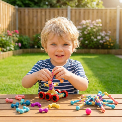 Pedagogiskt DIY-byggset med rörliga leder