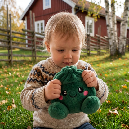 XXL Mystisk Squishy-Plyschleksak i Dumplingform