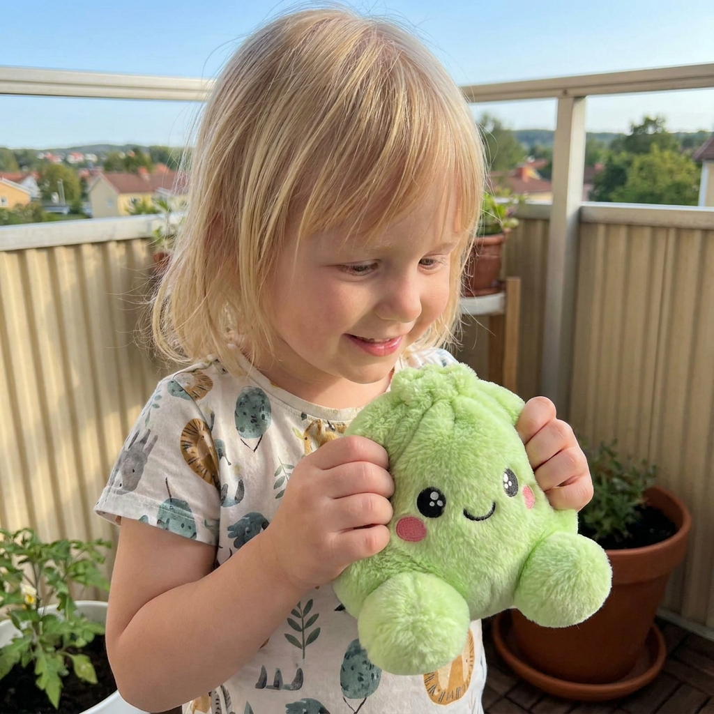 XXL Mystisk Squishy-Plyschleksak i Dumplingform