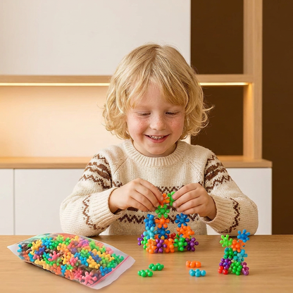 Montessori-Byggklossar i Plommonblomsform