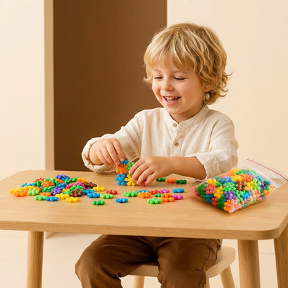 Montessori-Byggklossar i Plommonblomsform