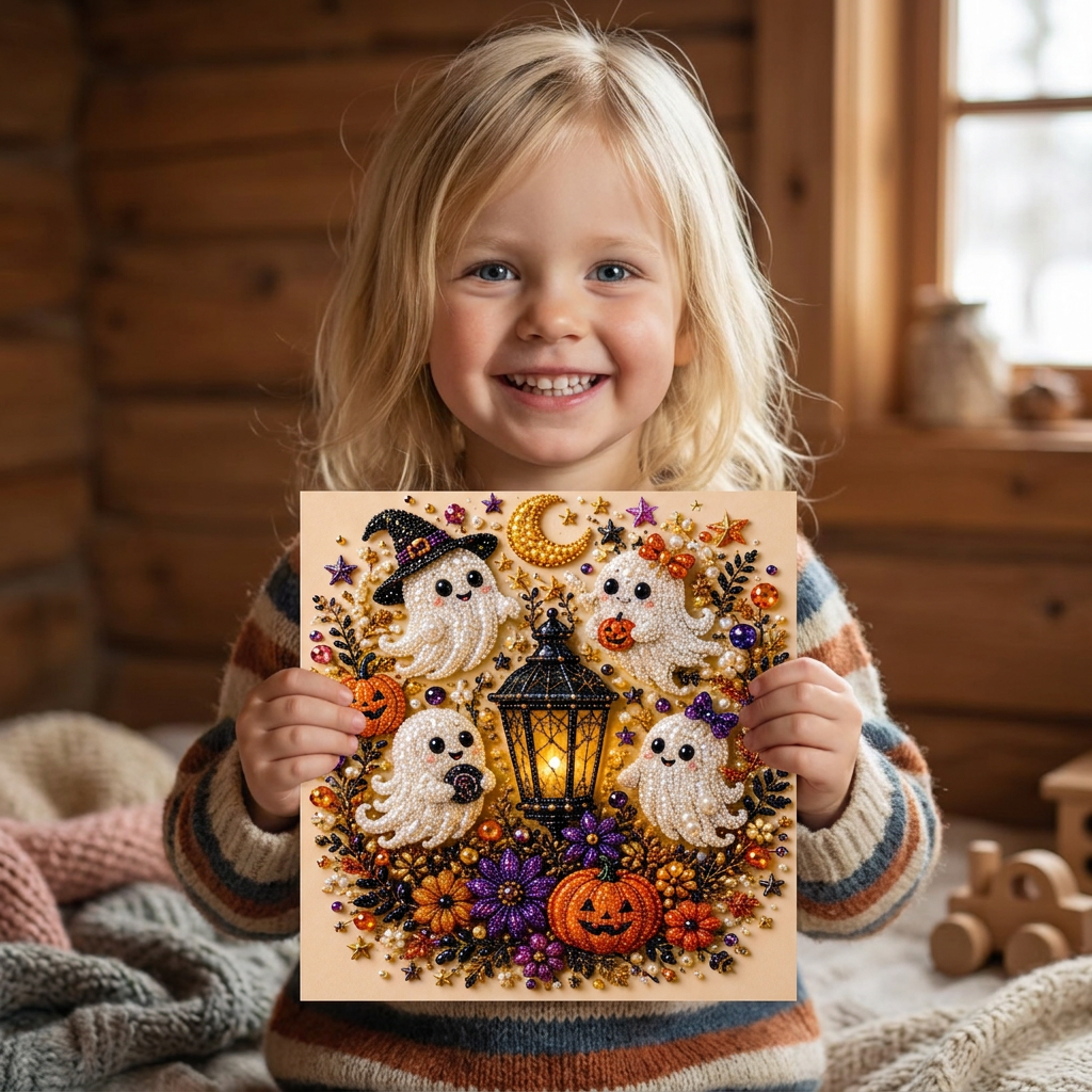 DIY Diamantmålningskit för Halloween