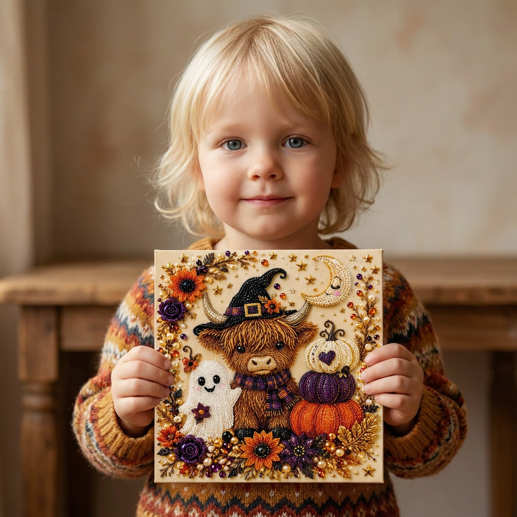 DIY Diamantmålningskit för Halloween
