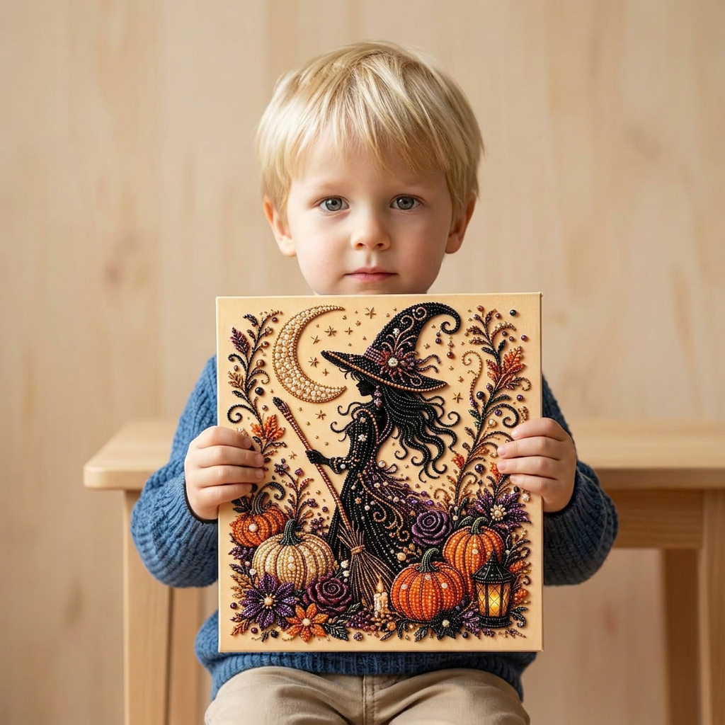 DIY Diamantmålningskit för Halloween