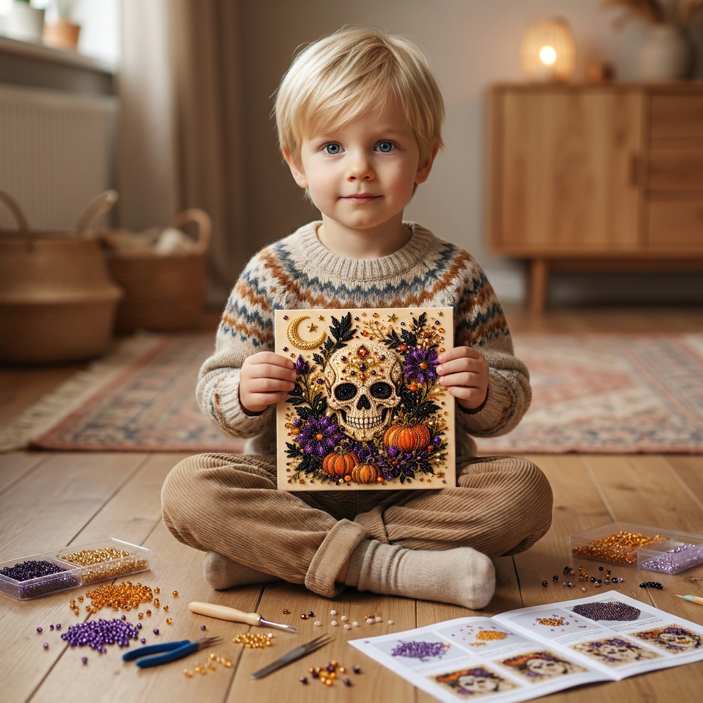 DIY Diamantmålningskit för Halloween