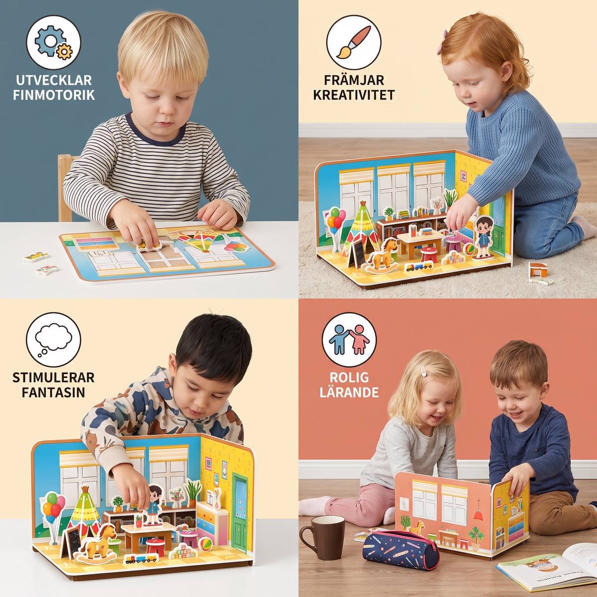 3D DIY-byggsats för lekrum – Pedagogiskt pussel- och pysselset