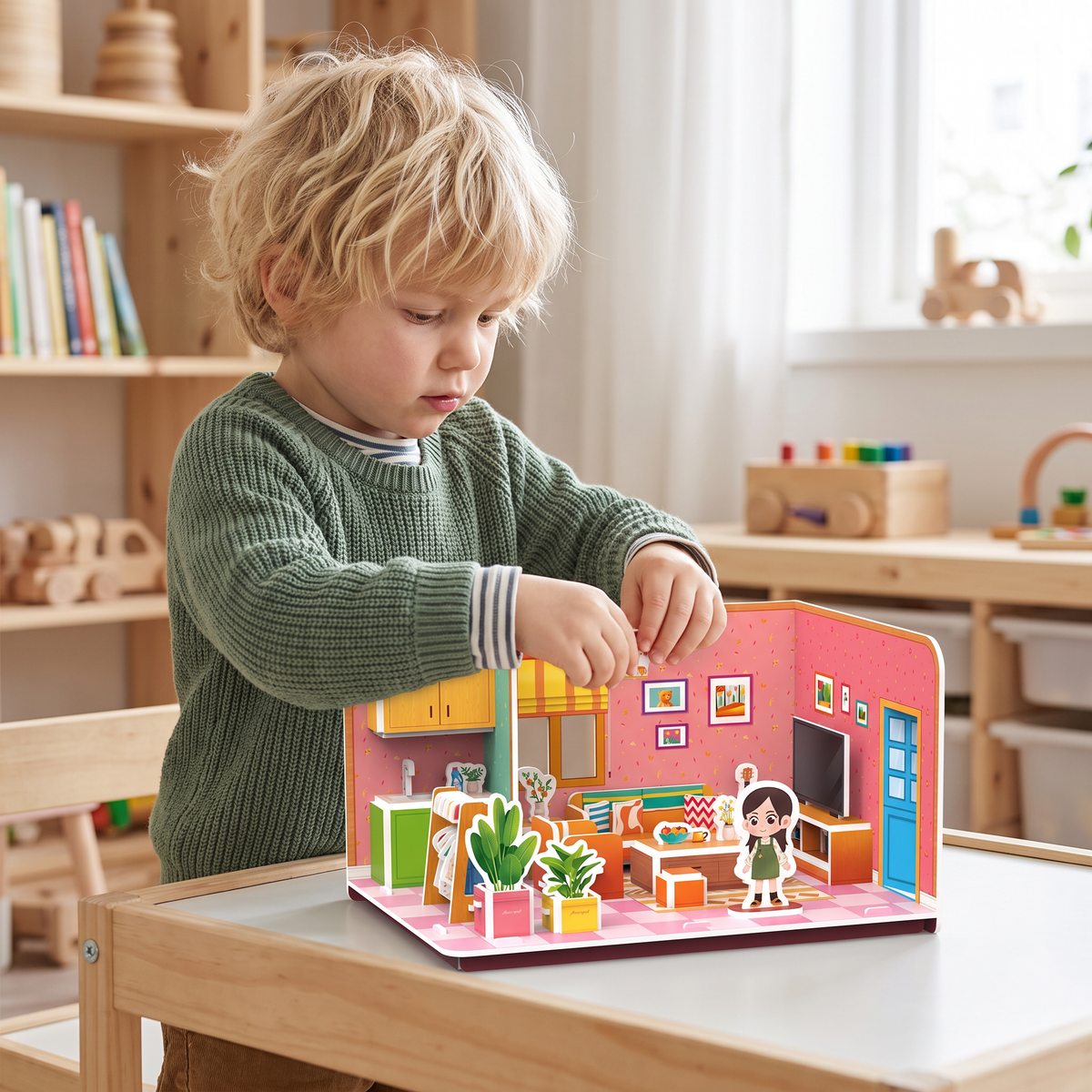 3D DIY-byggsats för lekrum – Pedagogiskt pussel- och pysselset