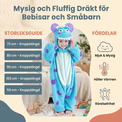 Mysig och Fluffig Dräkt för Bebisar och Småbarn