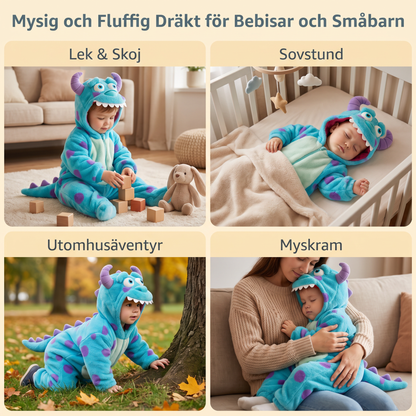 Mysig och Fluffig Dräkt för Bebisar och Småbarn