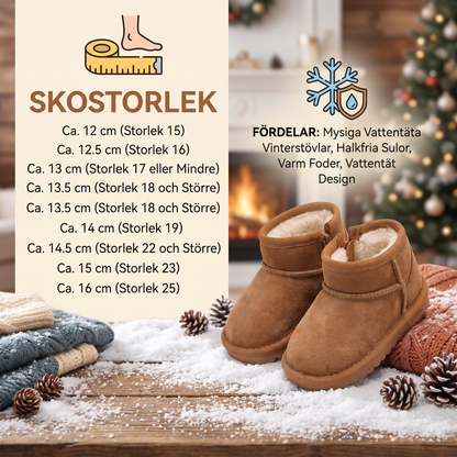 Mysiga Vattentäta Vinterstövlar med Halkfria Sulor