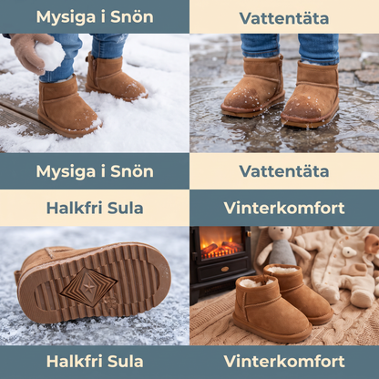 Mysiga Vattentäta Vinterstövlar med Halkfria Sulor