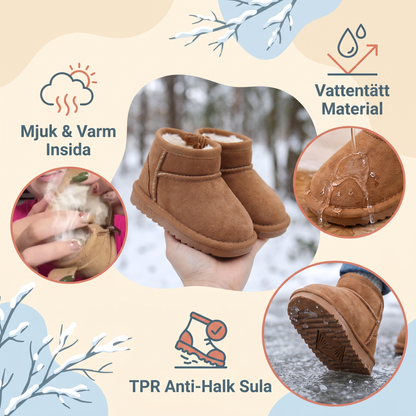 Mysiga Vattentäta Vinterstövlar med Halkfria Sulor