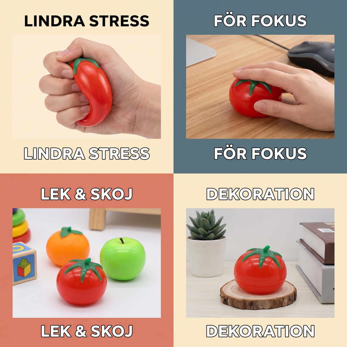 Matformat Squishy-Antistressleksak