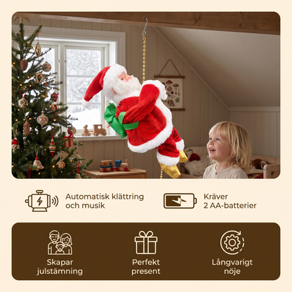 Klättrande jultomte-leksak