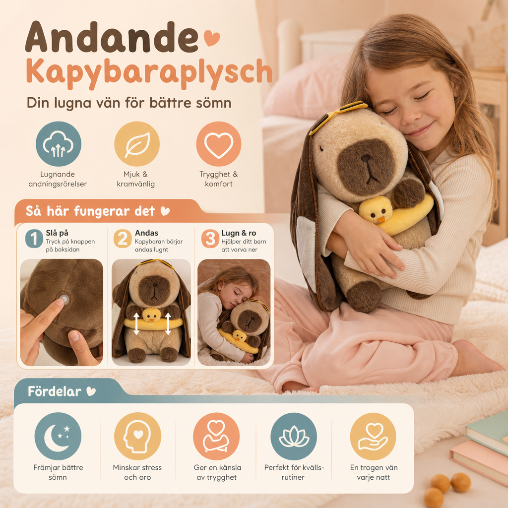 Andande Kapybaraplysch – Mjuk och Gosig Sovkompis