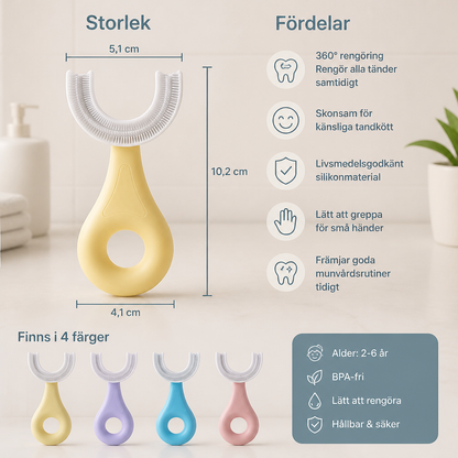 U-formad Tandborste för Barn