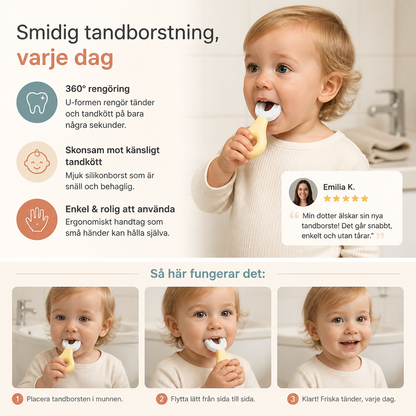 U-formad Tandborste för Barn