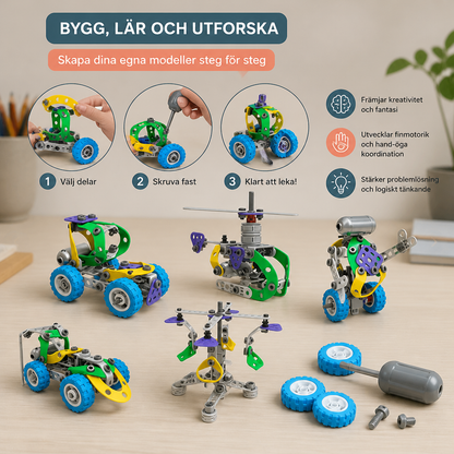109-delars STEM-byggset med skruvmejsel