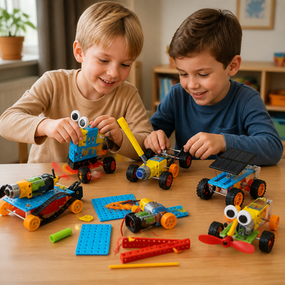 5-i-1 DIY STEM-byggsats med fordon för barn