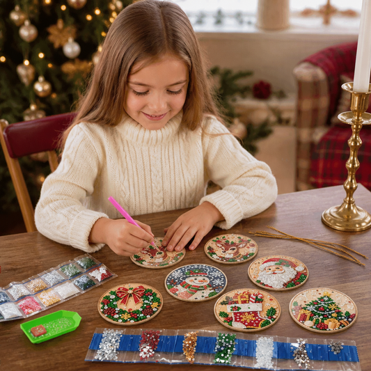 DIY Jul-Diamond Painting-Hängekit – Festliga Julgransdekorationer