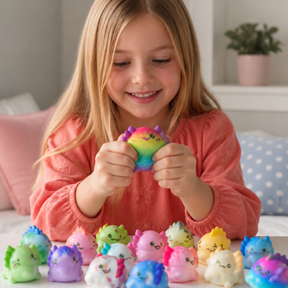 12-pack mjuka axolotl-squishies – antistressleksaker