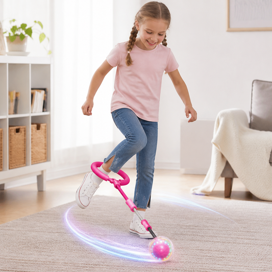 3-i-1 LED-Hoppboll med Hoppräknare och Timer för Barn