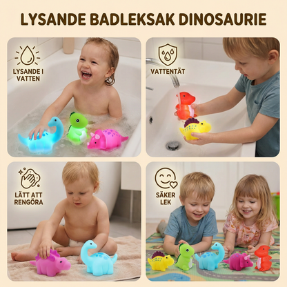 Lysande badleksak dinosaurie