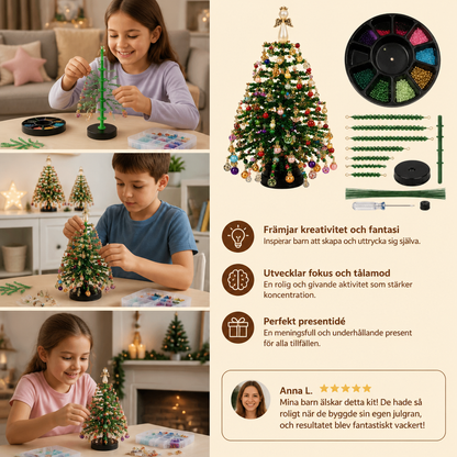 DIY-set För Att Skapa En Kristallpärlad Julgran