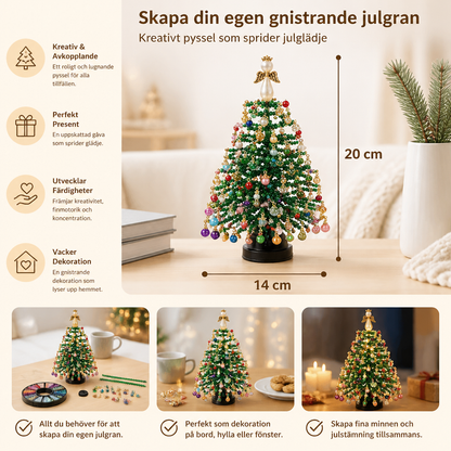 DIY-set För Att Skapa En Kristallpärlad Julgran