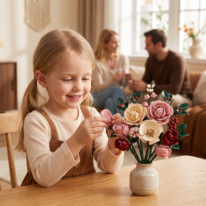 Blombyggsats med bukettset