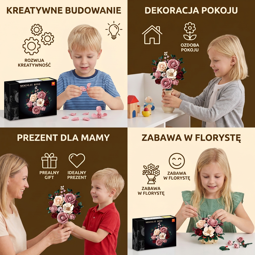 Blombyggsats med bukettset