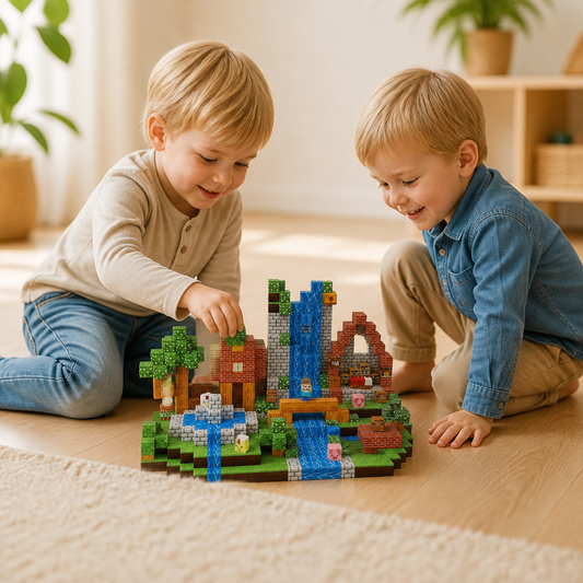 100-delars Magnetiskt Byggkubsset – Montessori STEM-Konstruktionsleksak för Barn