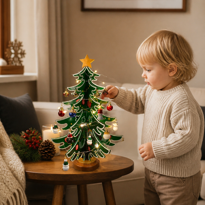 24-dagars adventskalender med mini-julgranspynt för barn