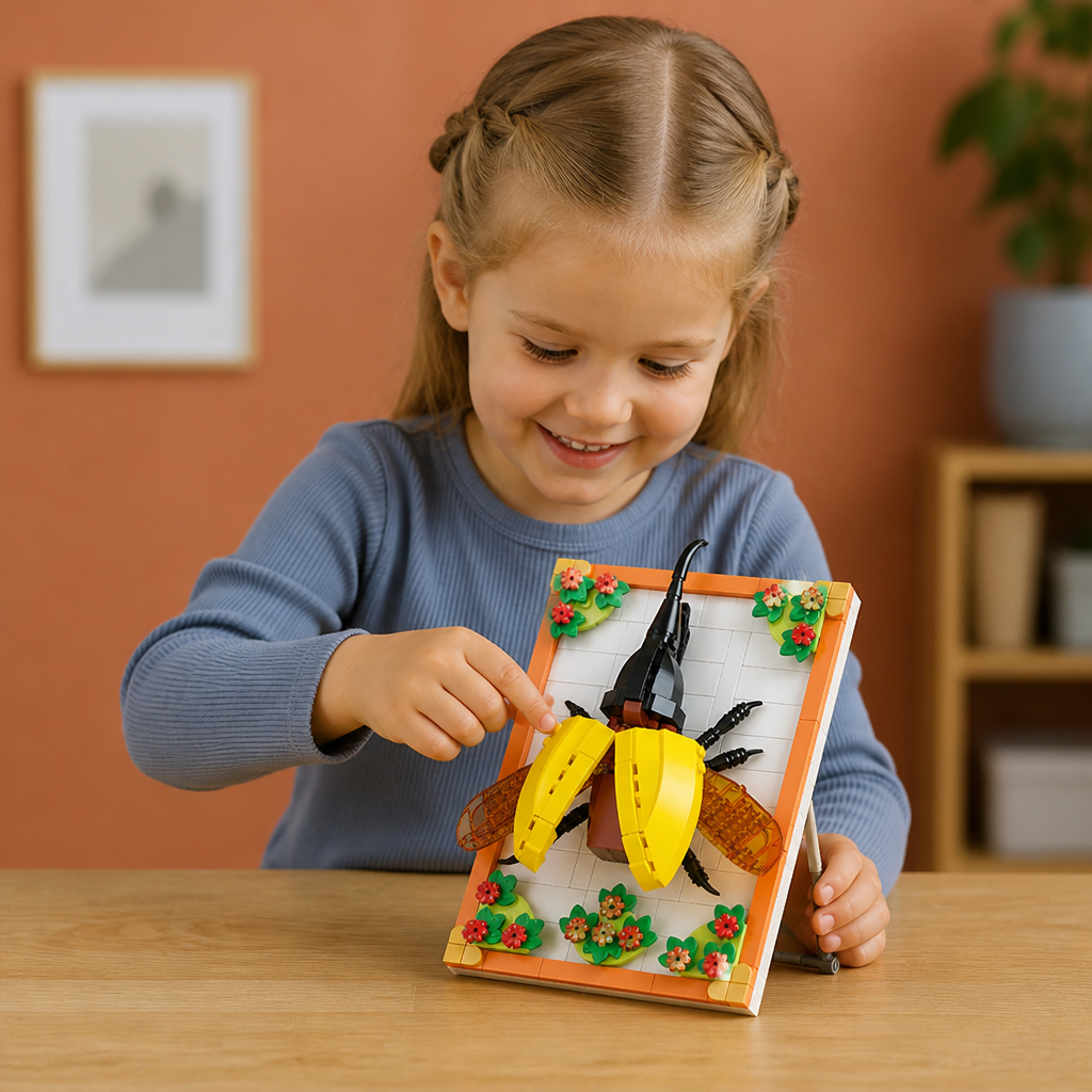 DIY-byggsats med 3D-naturmotiv – Blommor och Insekter