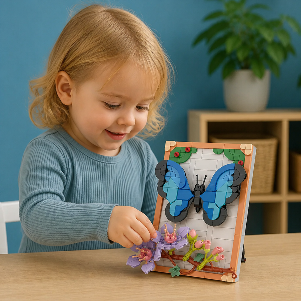 DIY-byggsats med 3D-naturmotiv – Blommor och Insekter